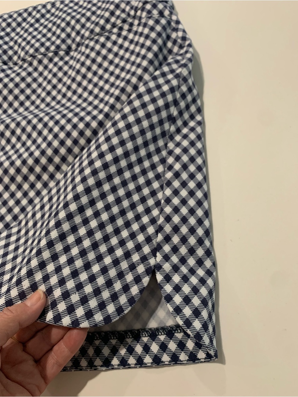 Lady Hagen Navy & White Gingham Checked Athletic Skort, Golf, Tennis, EUC, XL - Picture 6 of 12